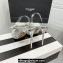 Aquazzura Heel 11cm Crystal Margarita Slingback Pumps Leather Silver 2024