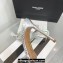 Aquazzura Heel 11cm Crystal Margarita Slingback Pumps Leather Silver 2024