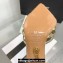 Aquazzura Heel 11cm Crystal Margarita Slingback Pumps Leather Gold 2024