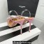 Aquazzura Heel 11cm Crystal Margarita Slingback Pumps Leather Multicolor Pink 2024
