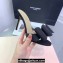 Mach & Mach Heel 9.5cm Le Cadeau Double Bow Mules in Satin Black 2024