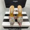 Aquazzura Heel 11cm Crystal Margarita Slingback Pumps Leather Multicolor Purple 2024