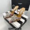 Aquazzura Heel 11cm Crystal Margarita Slingback Pumps Leather Multicolor Purple 2024