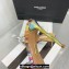 Aquazzura Heel 11cm Crystal Margarita Slingback Pumps Leather Multicolor Purple 2024
