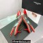 Alaia Heel 6cm Le Cœur Slingbacks In Patent Lambskin Red 2024