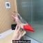 Alaia Heel 6cm Le Cœur Slingbacks In Patent Lambskin Red 2024