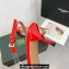 Alaia Heel 6cm Le Cœur Slingbacks In Patent Lambskin Red 2024