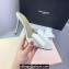 Mach & Mach Heel 9.5cm Le Cadeau Double Bow Mules in Satin White 2024
