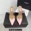 Alaia Heel 10.5cm Le Cœur Mules In Patent Calfskin Pink 2024