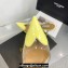 Alaia Heel 10.5cm Le Cœur Mules In Patent Calfskin Yellow 2024