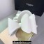 Mach & Mach Heel 9.5cm Le Cadeau Double Bow Mules in Satin White 2024