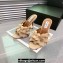 Alaia Heel 10.5cm Confetti Mules In Suede Leather Beige 2024