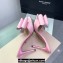 Mach & Mach Heel 9.5cm Le Cadeau Double Bow Mules in Satin Pink 2024