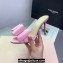 Mach & Mach Heel 9.5cm Le Cadeau Double Bow Mules in Satin Pink 2024
