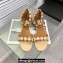Alaia Bombe Flat Sandals In Suede Leather Nude 2024