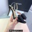 Mach & Mach Heel 9.5cm Le Cadeau Double Bow Ankle Strap Sandals in Satin Black 2024