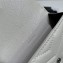 Saint Laurent Cassandre Matelassé Small Envelope Wallet In Grain De Poudre Embossed Leather 414404 Blanc Vintage/Silver