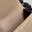 Saint Laurent Cassandre Matelassé Small Envelope Wallet In Grain De Poudre Embossed Leather 414404 Beige/Gold