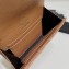 Saint Laurent Cassandre Matelassé Small Envelope Wallet In Grain De Poudre Embossed Leather 414404 Brown/Gold