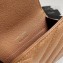 Saint Laurent Cassandre Matelassé Small Envelope Wallet In Grain De Poudre Embossed Leather 414404 Brown/Gold