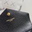 Saint Laurent Cassandre Matelassé Small Envelope Wallet In Grain De Poudre Embossed Leather 414404 Black/Gold
