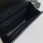 Saint Laurent Cassandre Matelassé Small Envelope Wallet In Grain De Poudre Embossed Leather 414404 Black/Gold