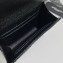 Saint Laurent Cassandre Matelassé Small Envelope Wallet In Grain De Poudre Embossed Leather 414404 Black/Silver