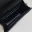 Saint Laurent Cassandre Matelassé Small Envelope Wallet In Grain De Poudre Embossed Leather 414404 Black