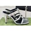 Gucci Heel 9.5cm slim Horsebit slide sandals 776643 Leather Silver 2024