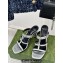 Gucci Heel 9.5cm slim Horsebit slide sandals 776643 Leather Silver 2024