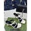Gucci Heel 9.5cm slim Horsebit slide sandals 776643 Leather White 2024