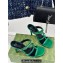 Gucci Heel 9.5cm slim Horsebit slide sandals 776643 Leather Green 2024