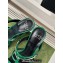 Gucci Heel 9.5cm slim Horsebit slide sandals 776643 Leather Green 2024