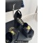 Versace Heel 12cm Platform 4cm Platform Medusa Buckle Sandals Black 2024