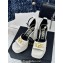 Versace Heel 12cm Platform 4cm Platform Medusa Buckle Sandals White 2024