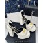 Versace Heel 12cm Platform 4cm Platform Medusa Buckle Sandals White 2024