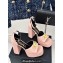 Versace Heel 12cm Platform 4cm Platform Medusa Buckle Sandals Pink 2024