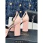 Versace Heel 12cm Platform 4cm Platform Medusa Buckle Sandals Pink 2024