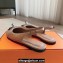 Hermes Innocente slingbacks Flats Nude in suede goatskin with iconic oversized Kelly buckle 2024