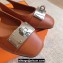 Hermes Innocente slingbacks Flats Brown in goatskin with iconic oversized Kelly buckle 2024