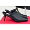 Valentino Heel 7.5cm The Bold Edition VLogo Mules Leather Black 2024