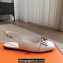 Hermes Innocente slingbacks Flats White in goatskin with iconic oversized Kelly buckle 2024