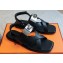 Hermes Ines sandals Black in calfskin with iconic oversized Kelly buckle 2024