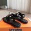 Hermes Ines sandals Black in calfskin with iconic oversized Kelly buckle 2024