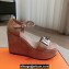 Hermes Hilda 80 sandals Nude in suede goatskin with iconic oversized Kelly buckle 2024