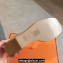 Hermes Hilda 80 sandals Nude in suede goatskin with iconic oversized Kelly buckle 2024