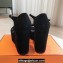 Hermes Hilda 80 sandals Black in suede goatskin with iconic oversized Kelly buckle 2024