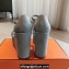 Hermes Hilda 80 sandals Baby Blue in suede goatskin with iconic oversized Kelly buckle 2024