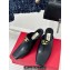 Valentino Heel 7.5cm The Bold Edition VLogo Mules Leather Black 2024