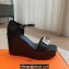 Hermes Hilda 80 sandals Black in calfskin with iconic oversized Kelly buckle 2024